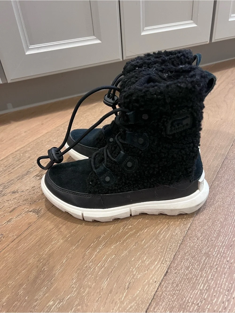 Sorel Black Faux-Fur Lined Bootie
